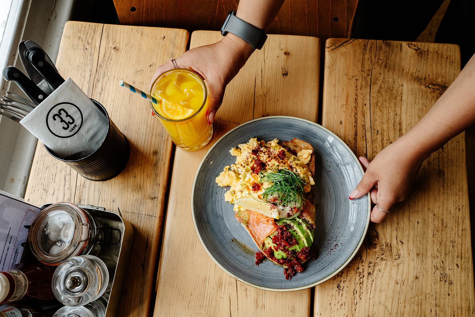 The No33 kitchen at work, Norwich